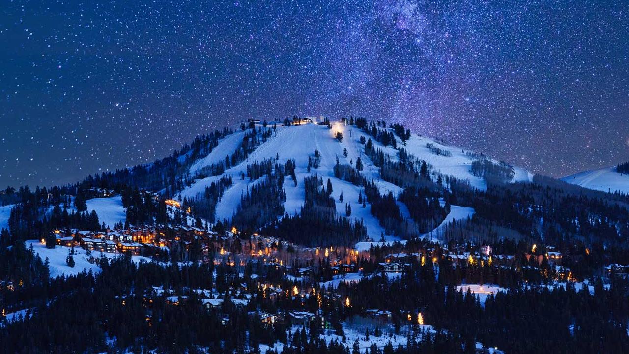 Deer Valley at dusk 高清壁纸 浮云网